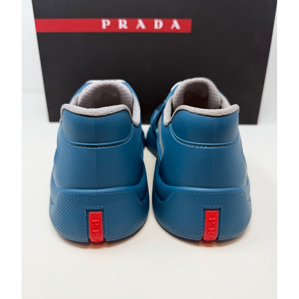 Prada Americas Cup Rubber Sneaker Lagoon Blue Size 8 US 7 Prada - Picture 5 of 13